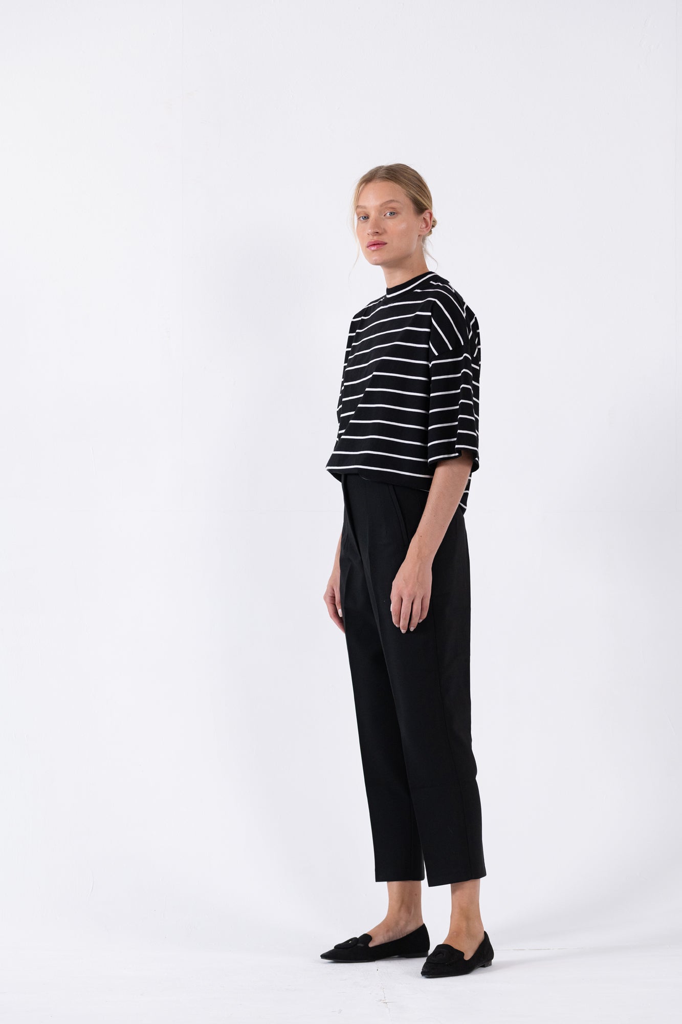 טי שירט כותנה פס מונקו