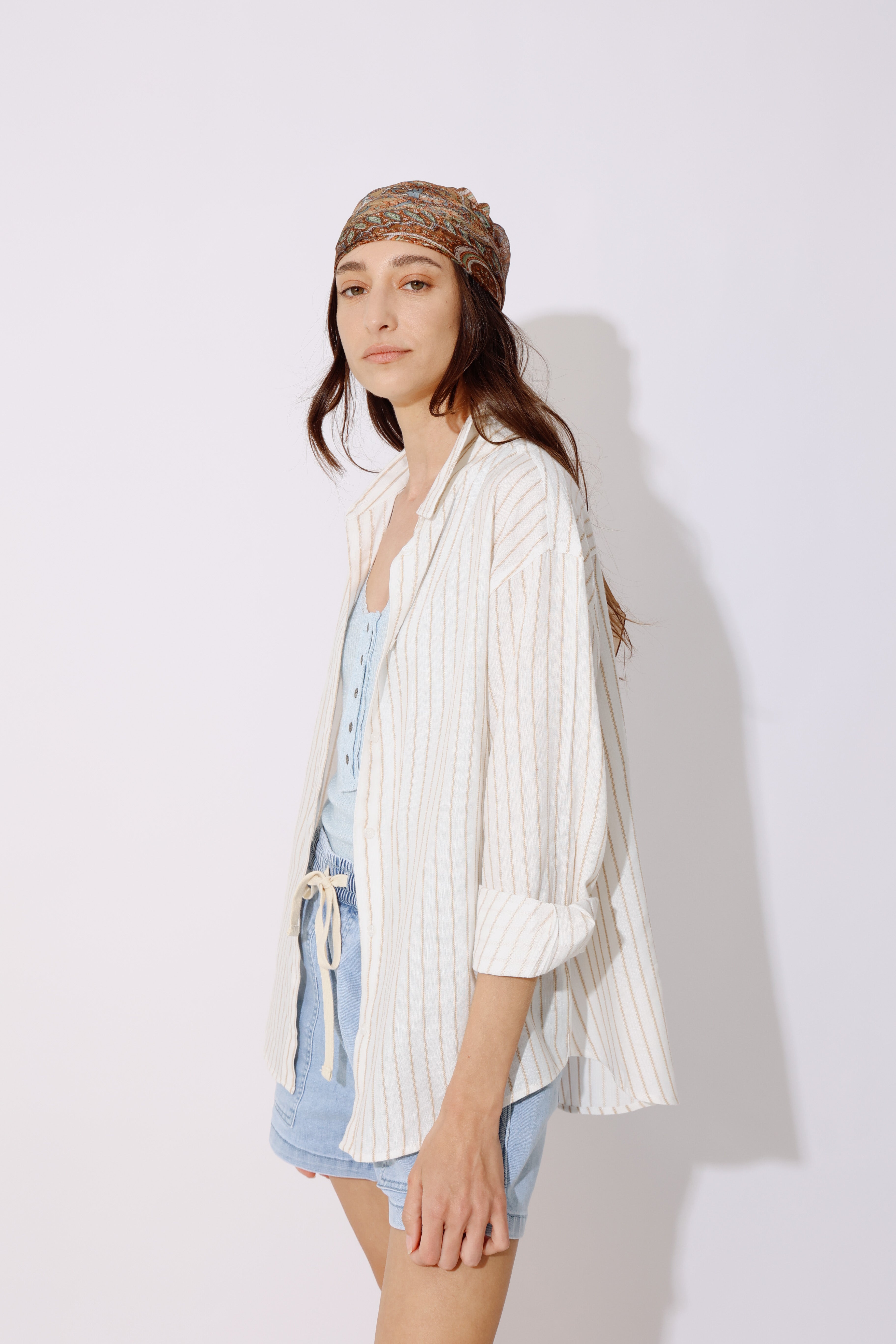 חולצה מכופתרת פסים | Striped Button-Down Shirt