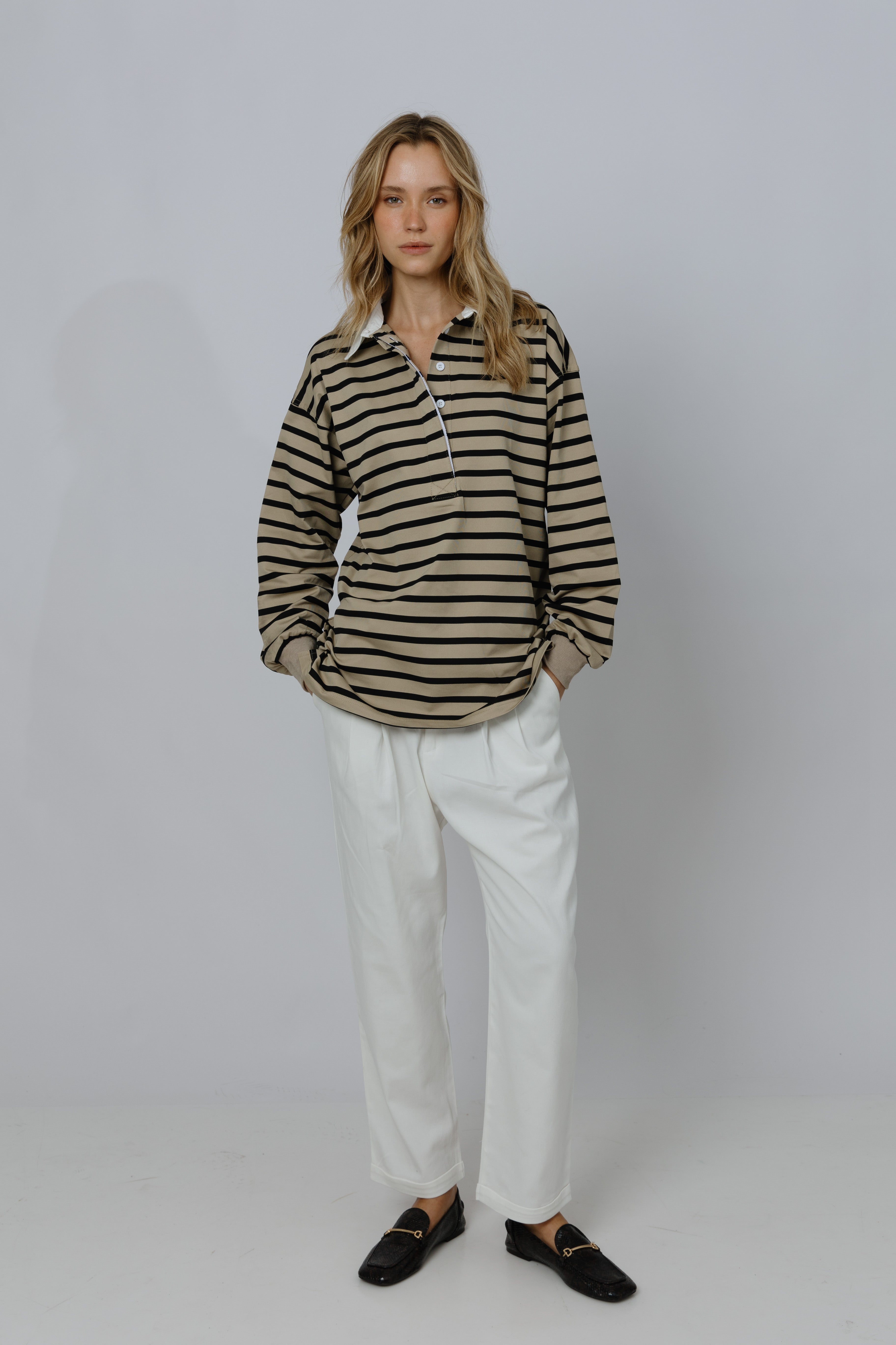 חולצת פולו פס בוי פרינד