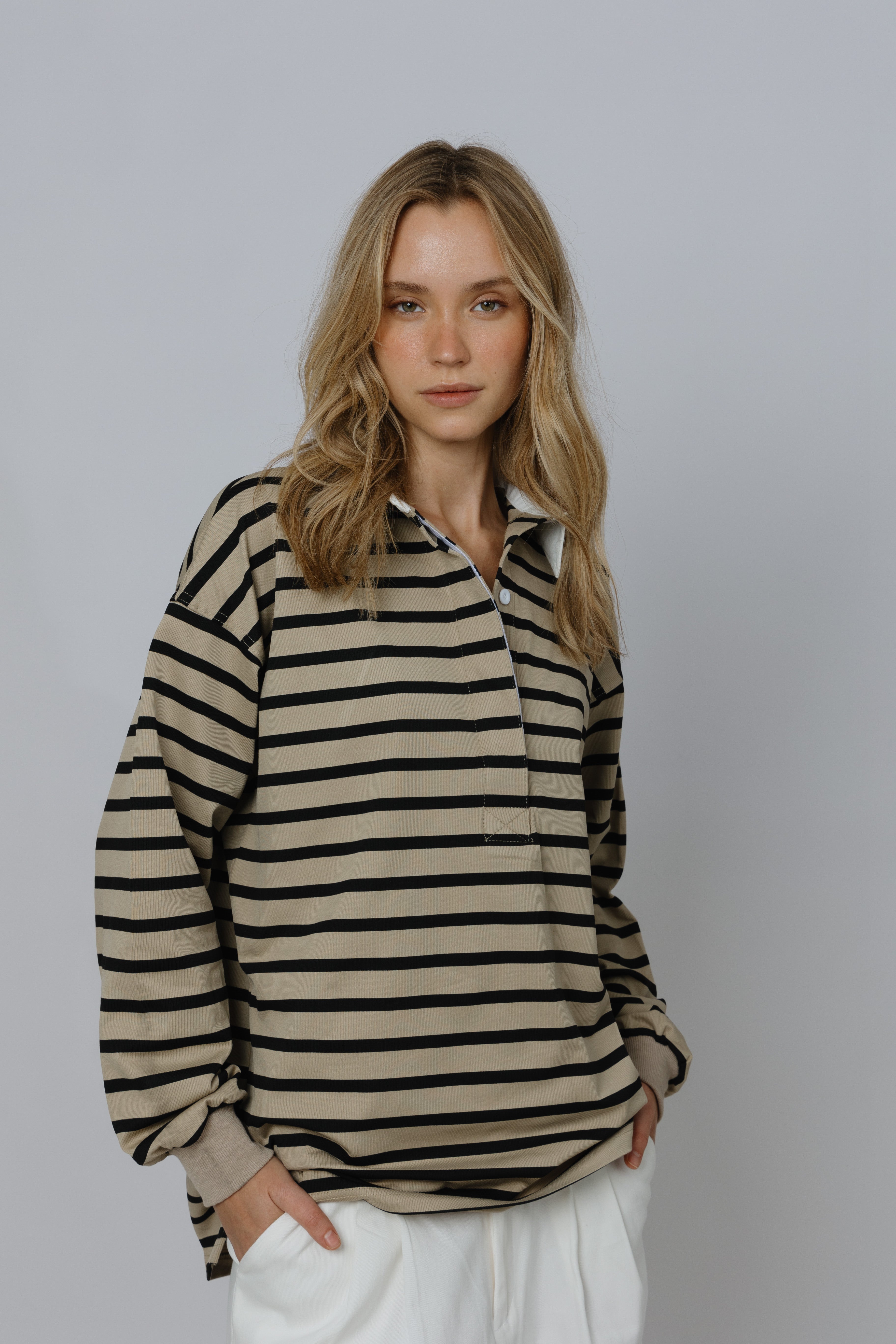 חולצת פולו פס בוי פרינד