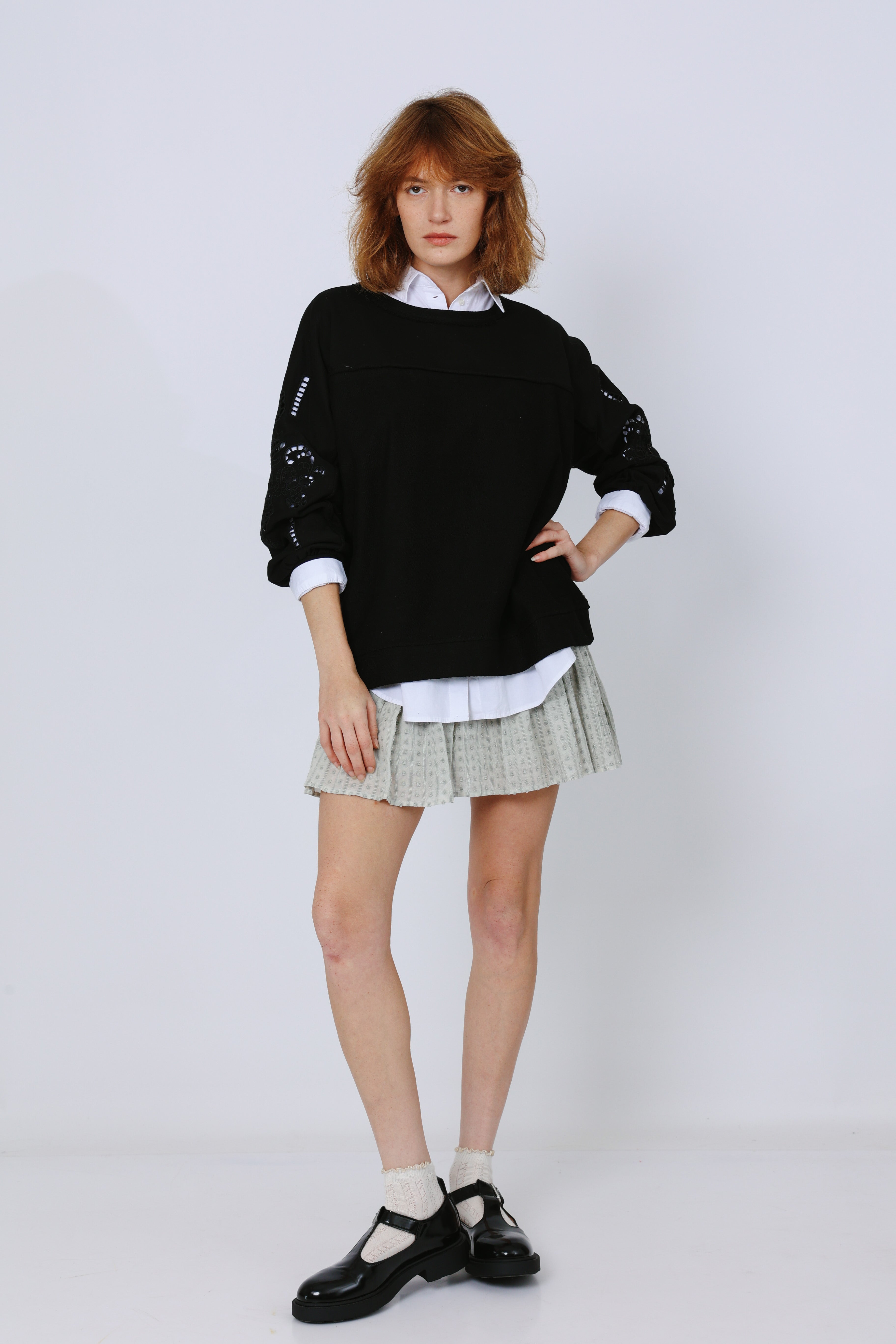 סוווטשרט כותנה אמבר