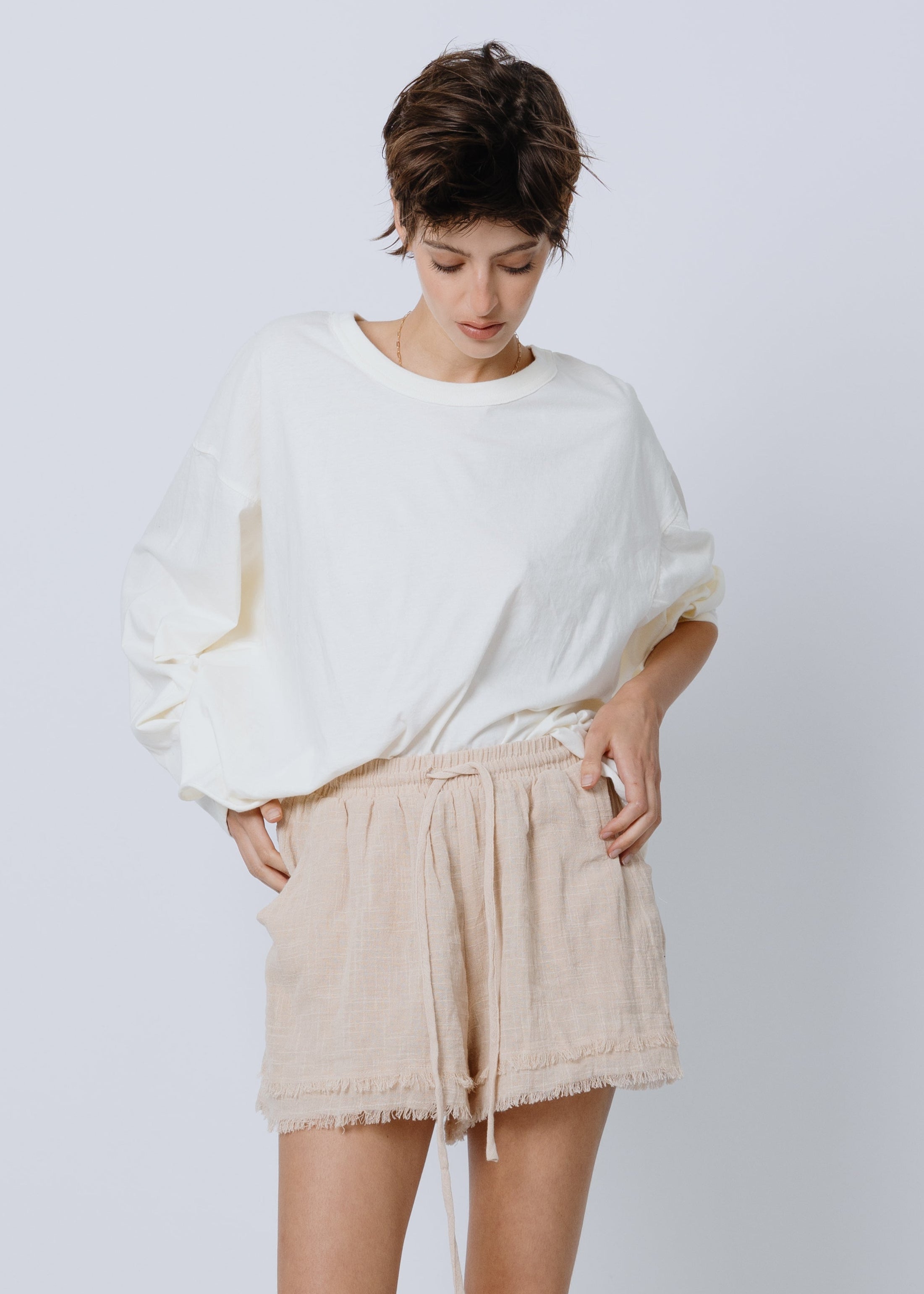 שורט כותנה טבעי