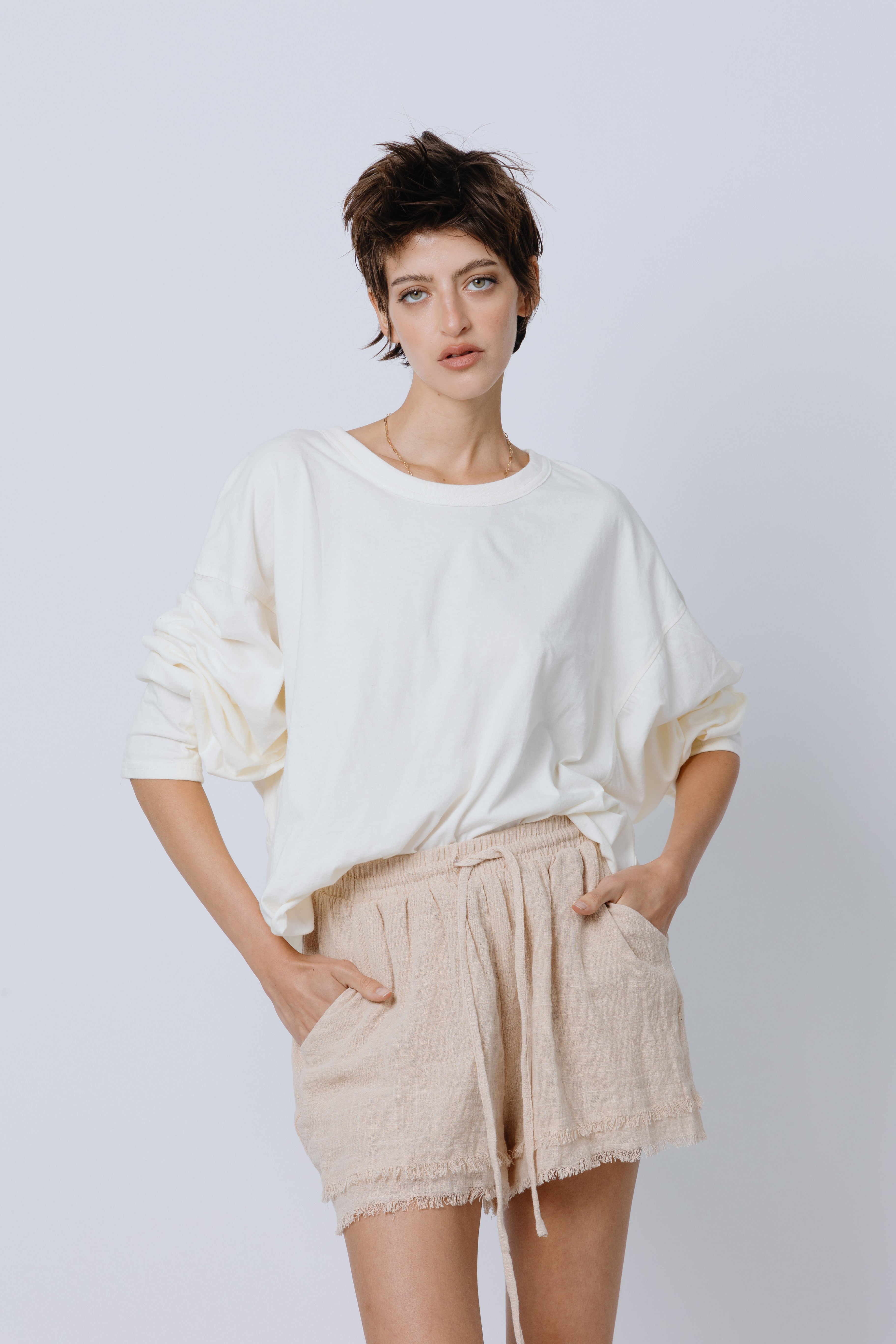 שורט כותנה טבעי