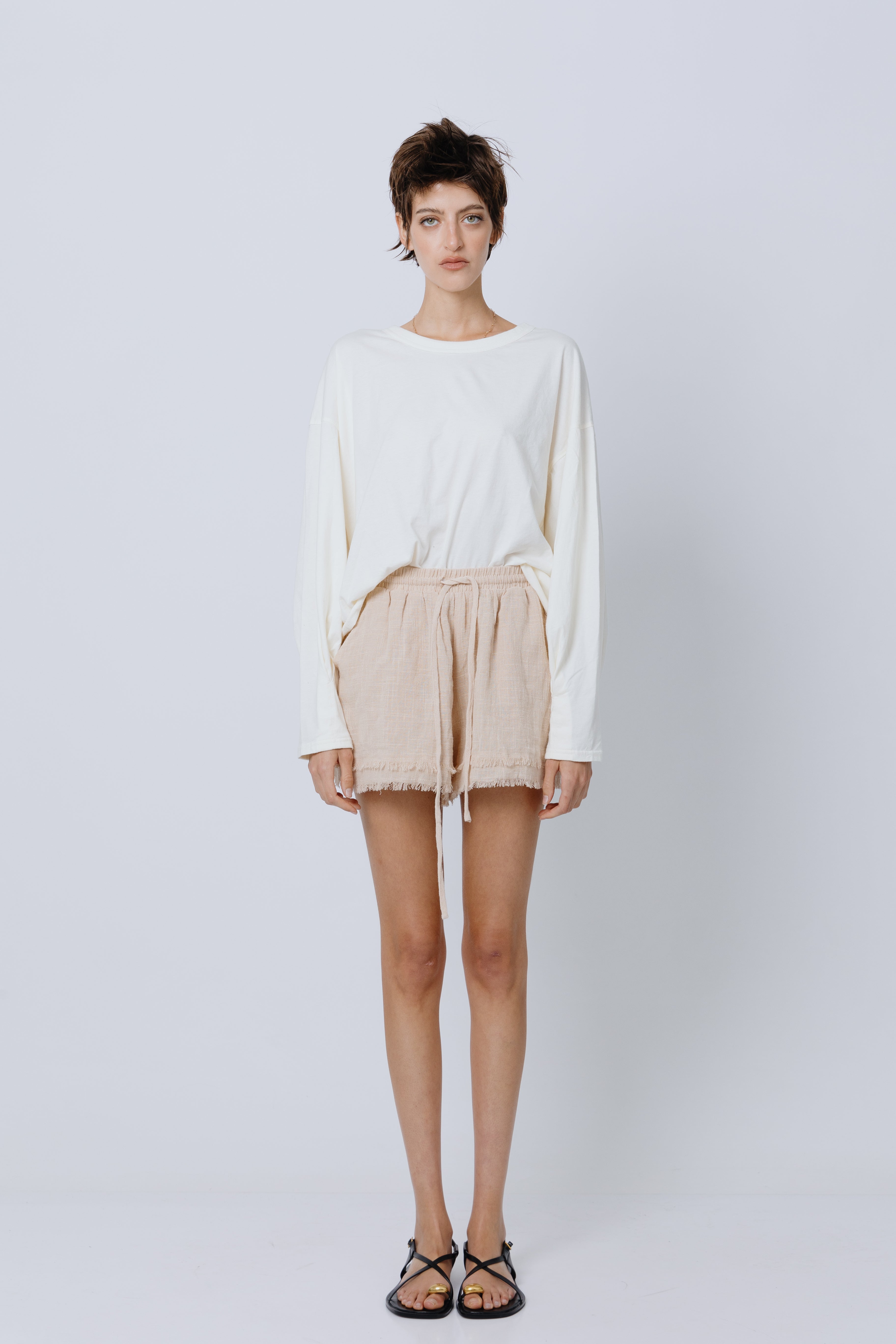 שורט כותנה טבעי