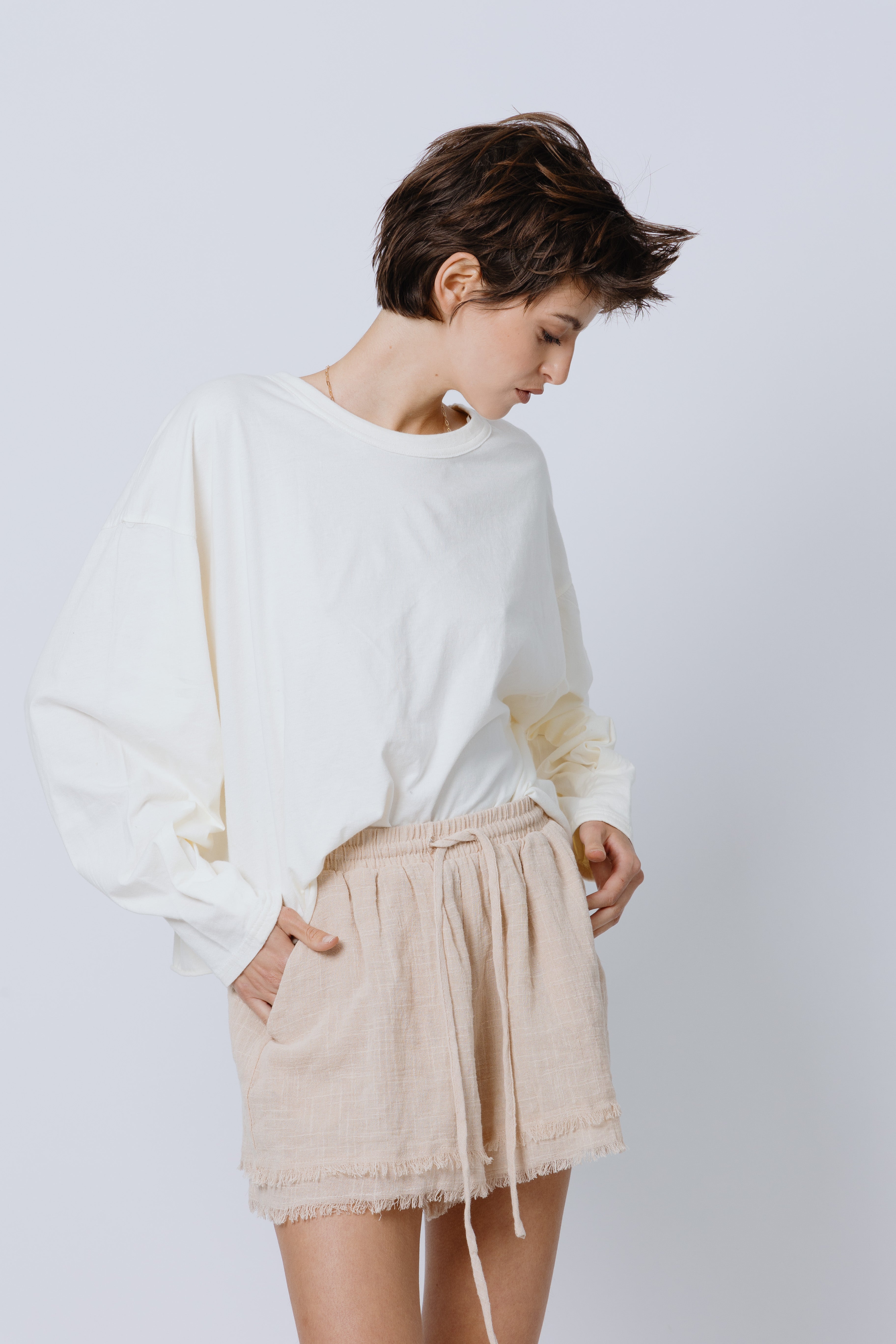 שורט כותנה טבעי