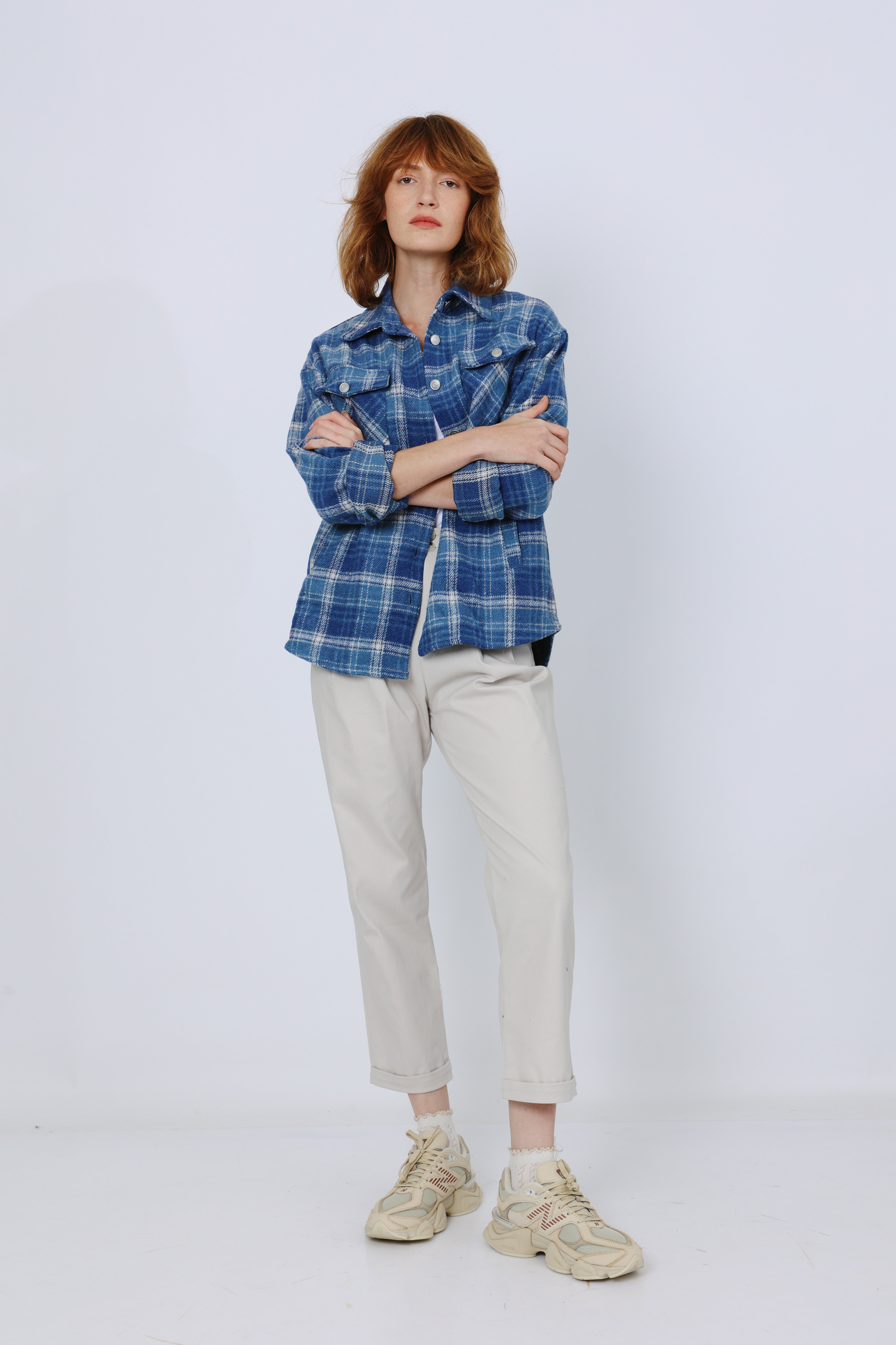 אובר-שירט משבצות פלנל מיסיסיפי