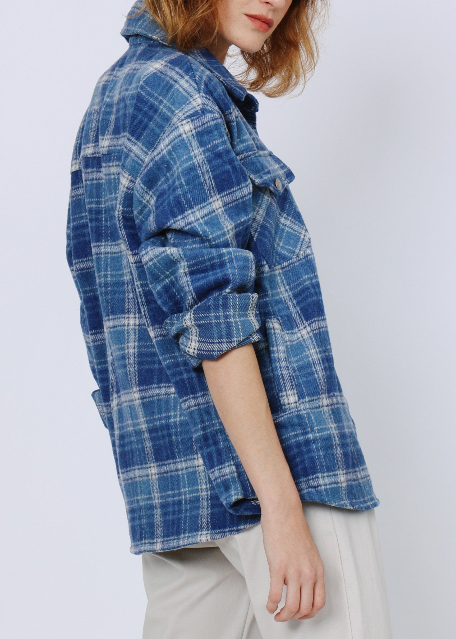 אובר-שירט משבצות פלנל מיסיסיפי