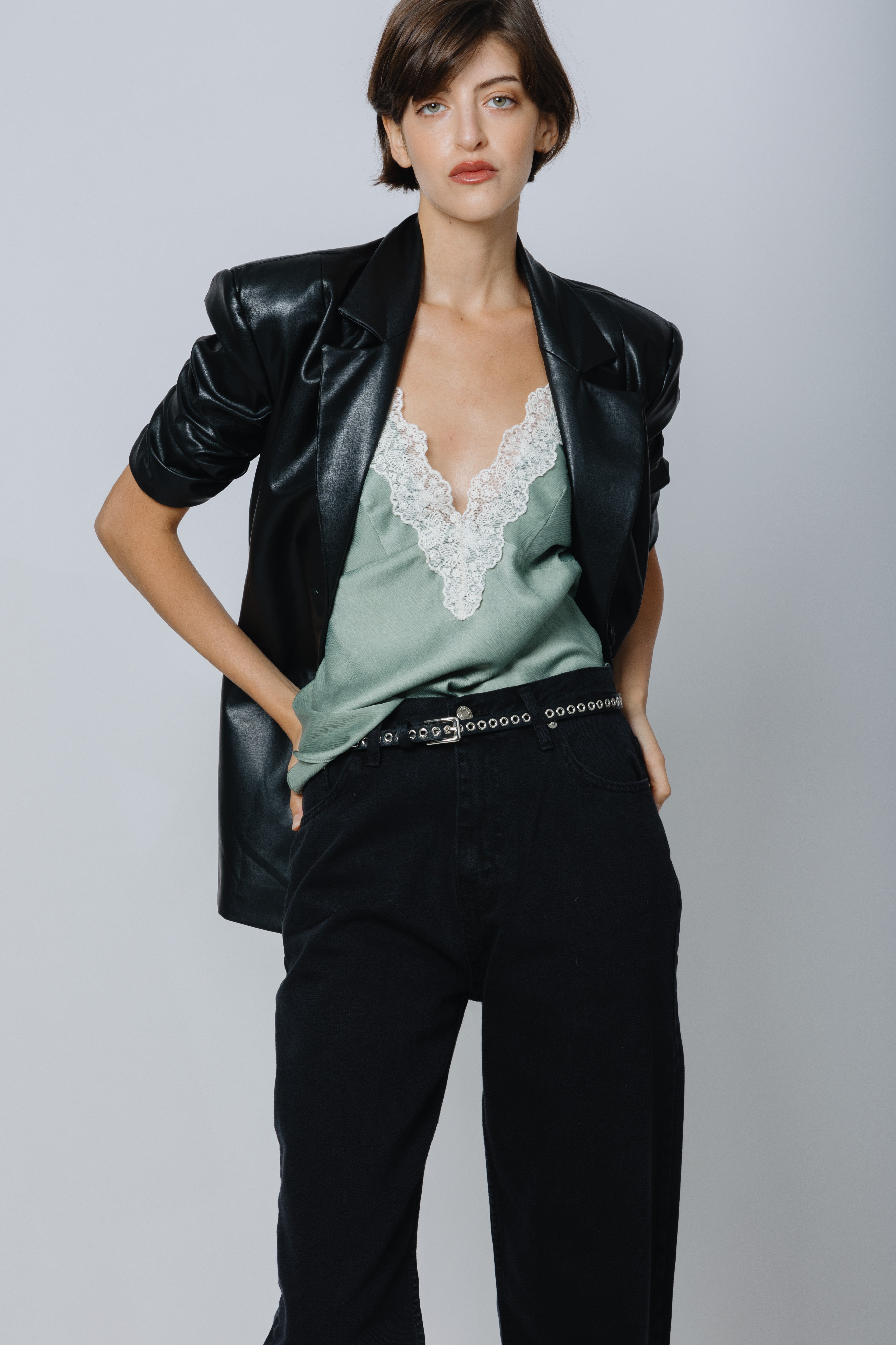 גופית לינג'רי ירוקה