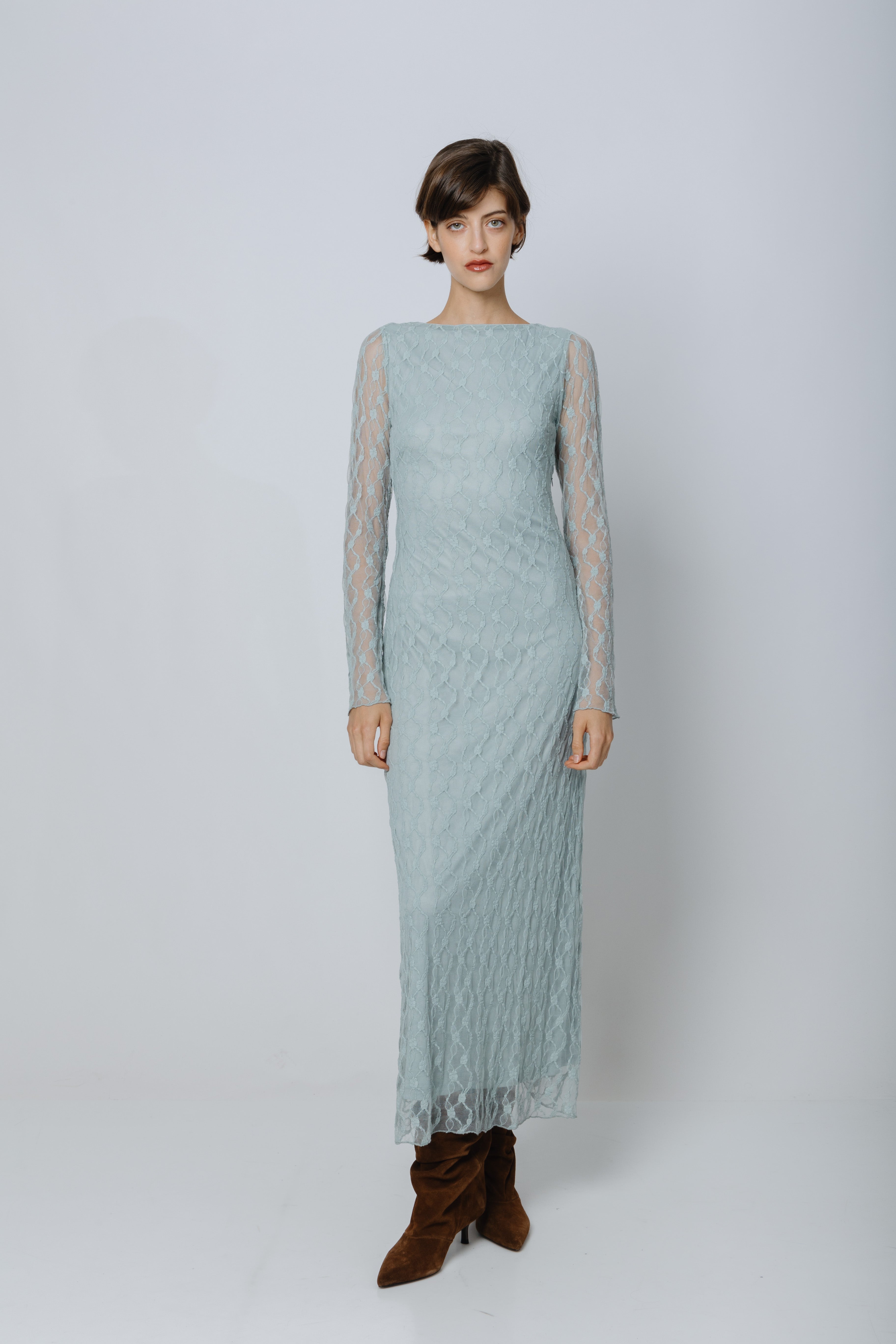 שמלת תחרה מקסי ג'וזפין -סלדין