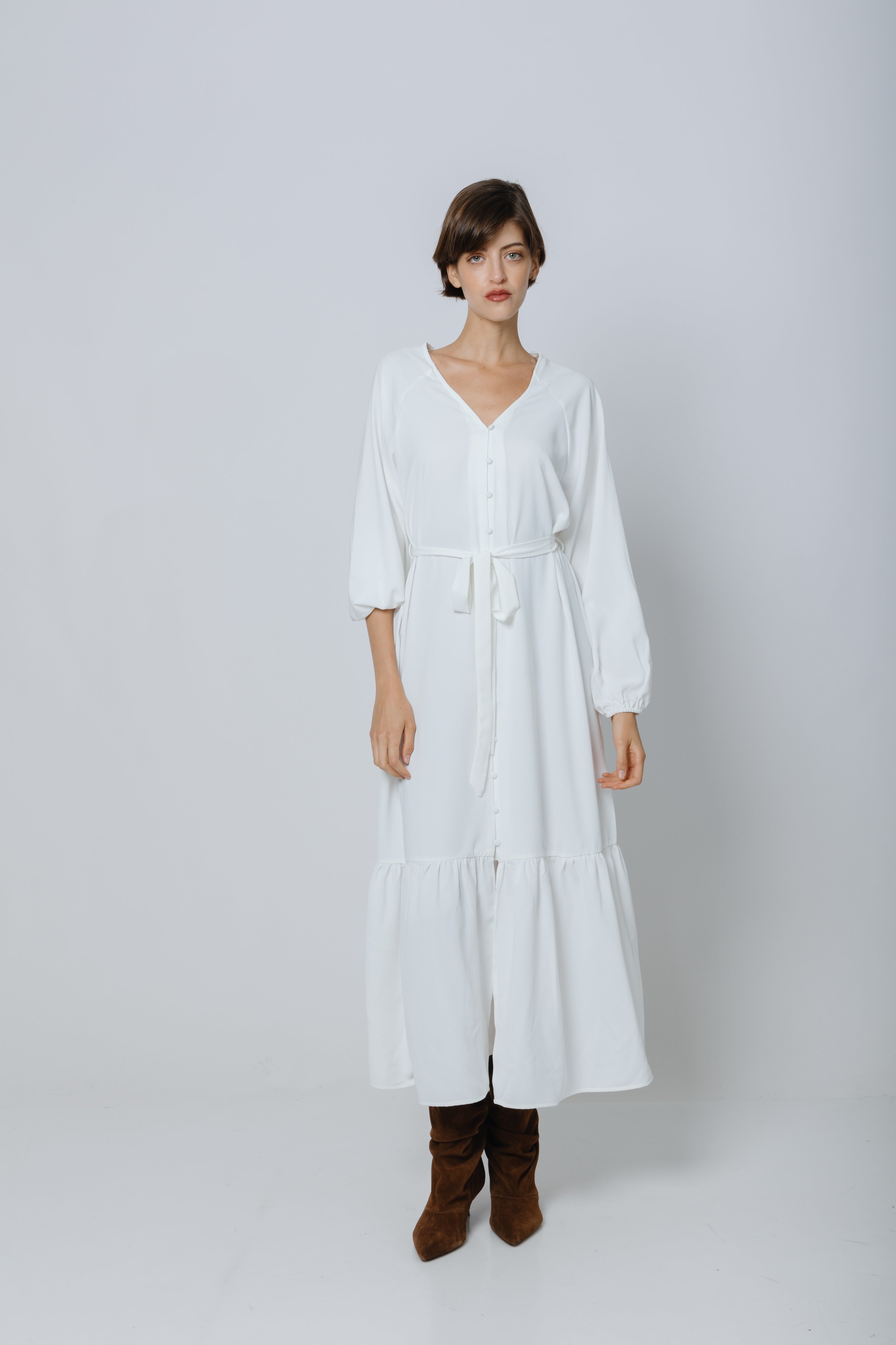 שמלת מקסי כפתרה אלמה