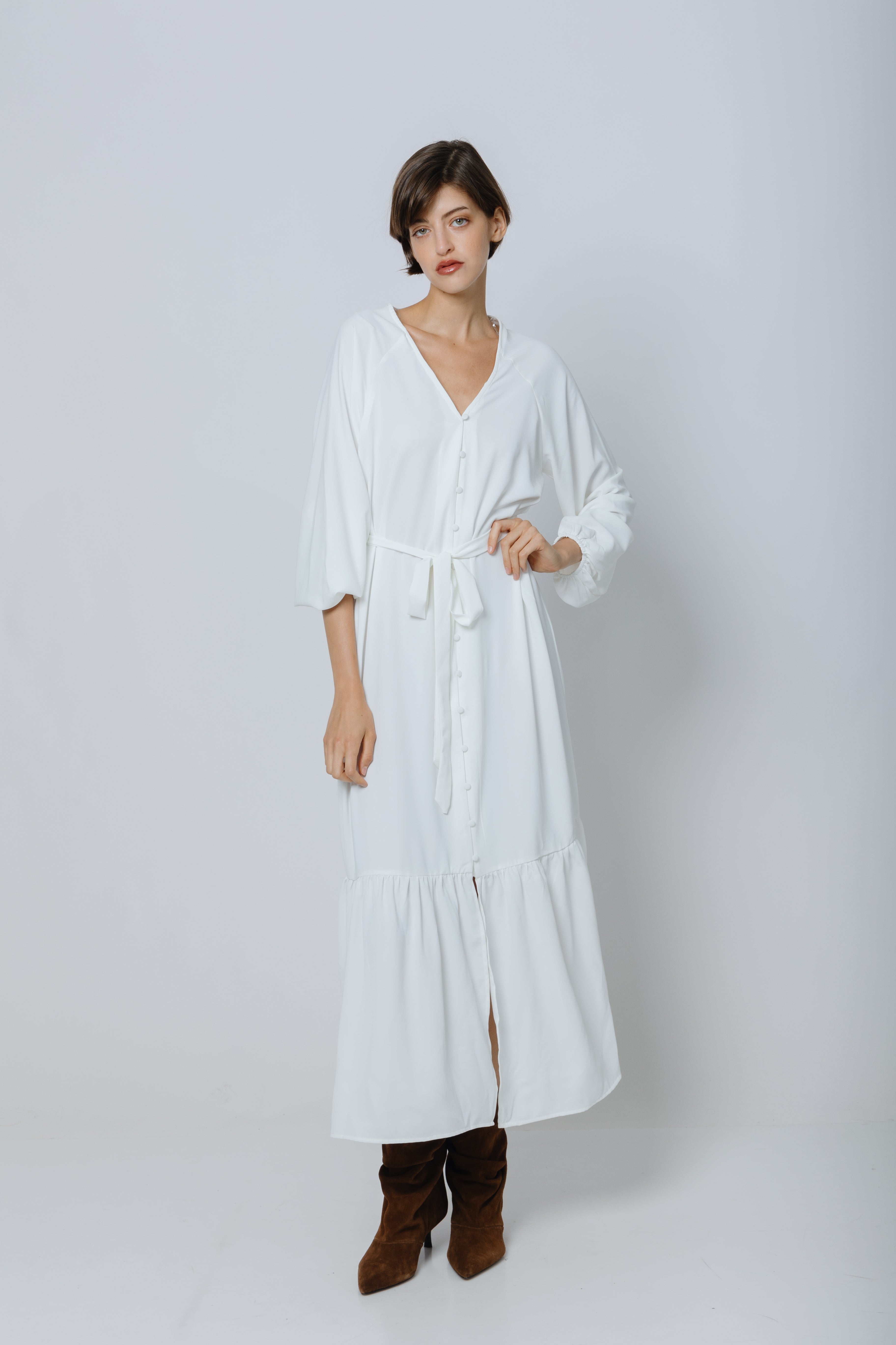 שמלת מקסי כפתרה אלמה