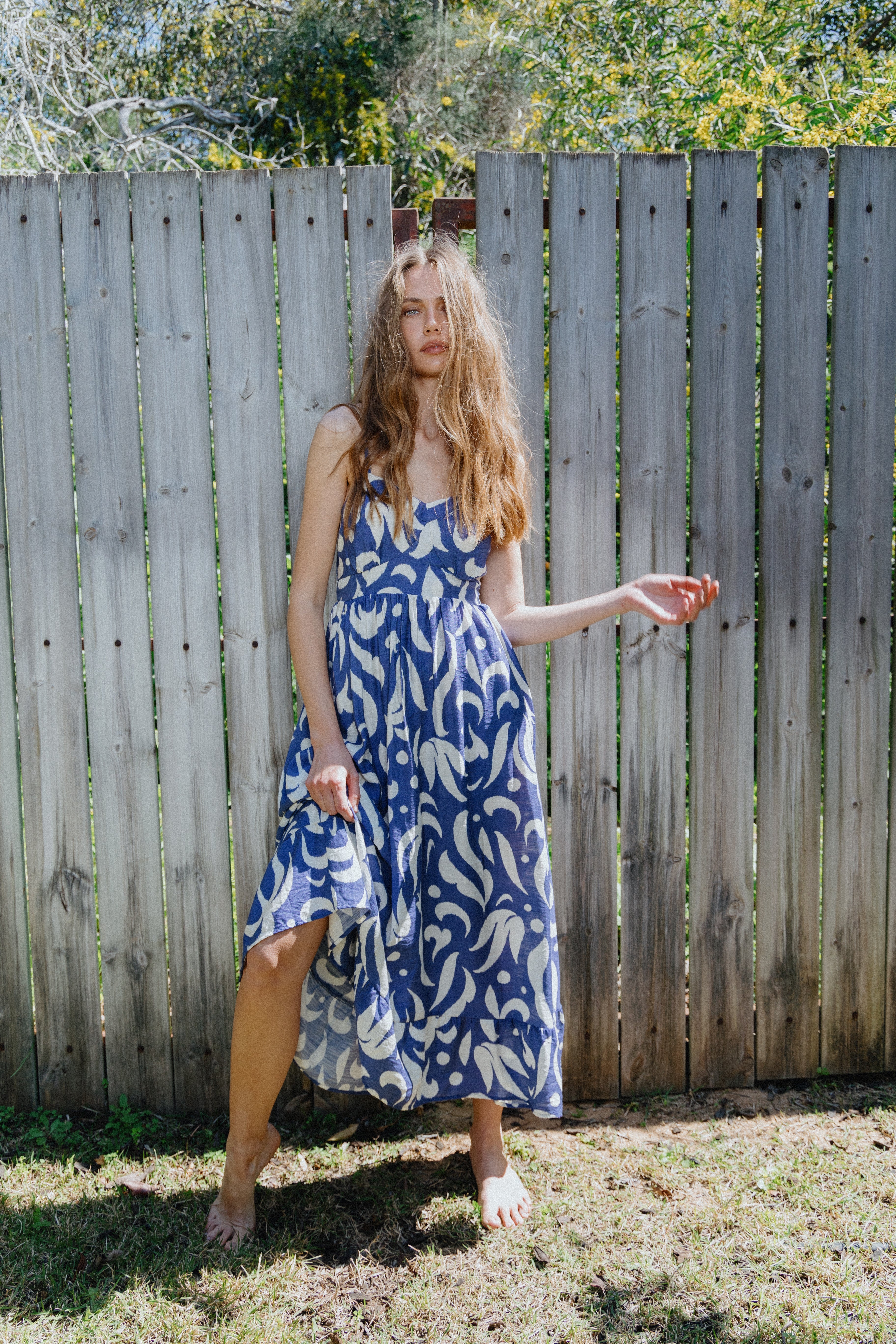 שמלת דפוס פלורה