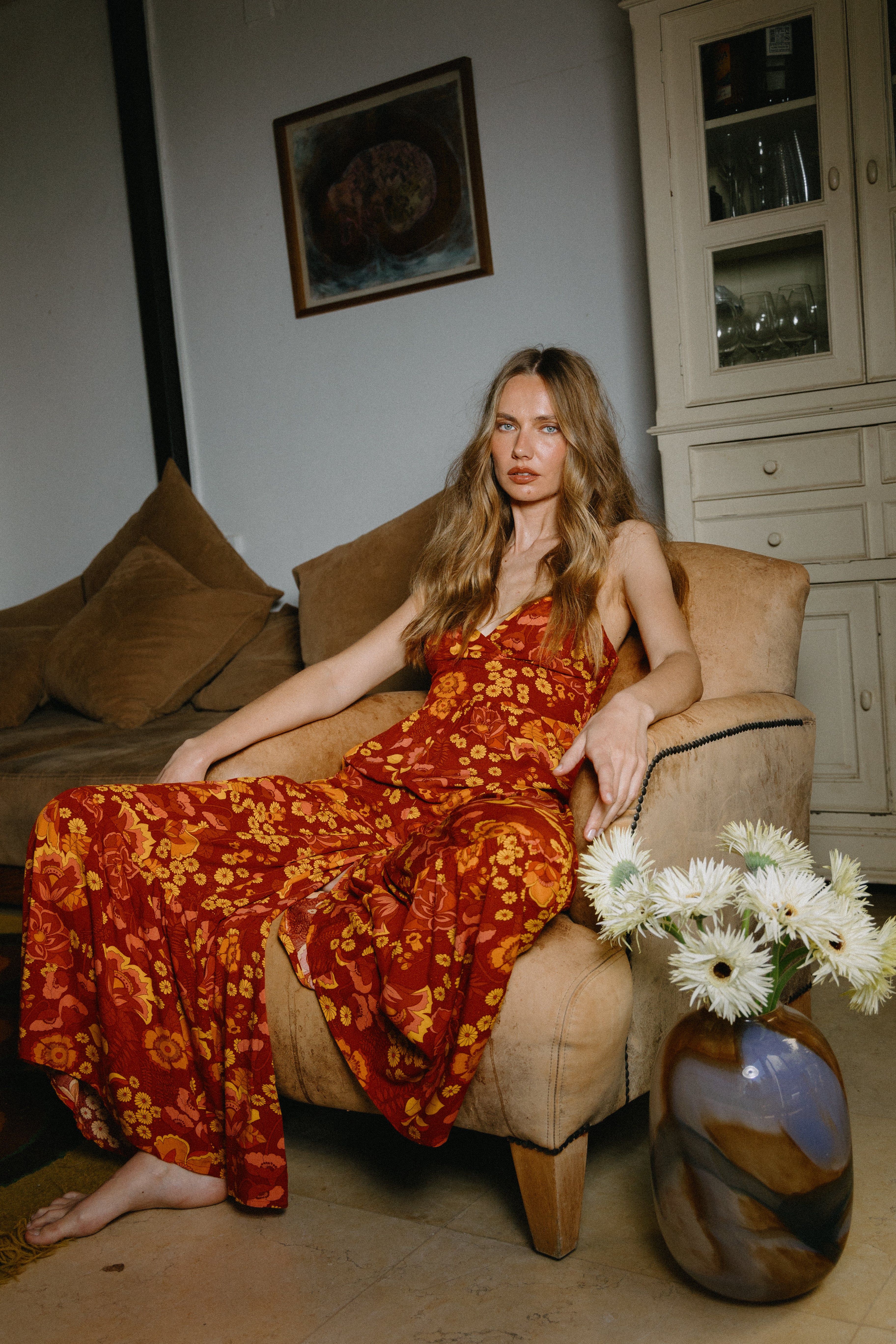 Jumpsuit La Bohème אוברול דפוס סבנטיז