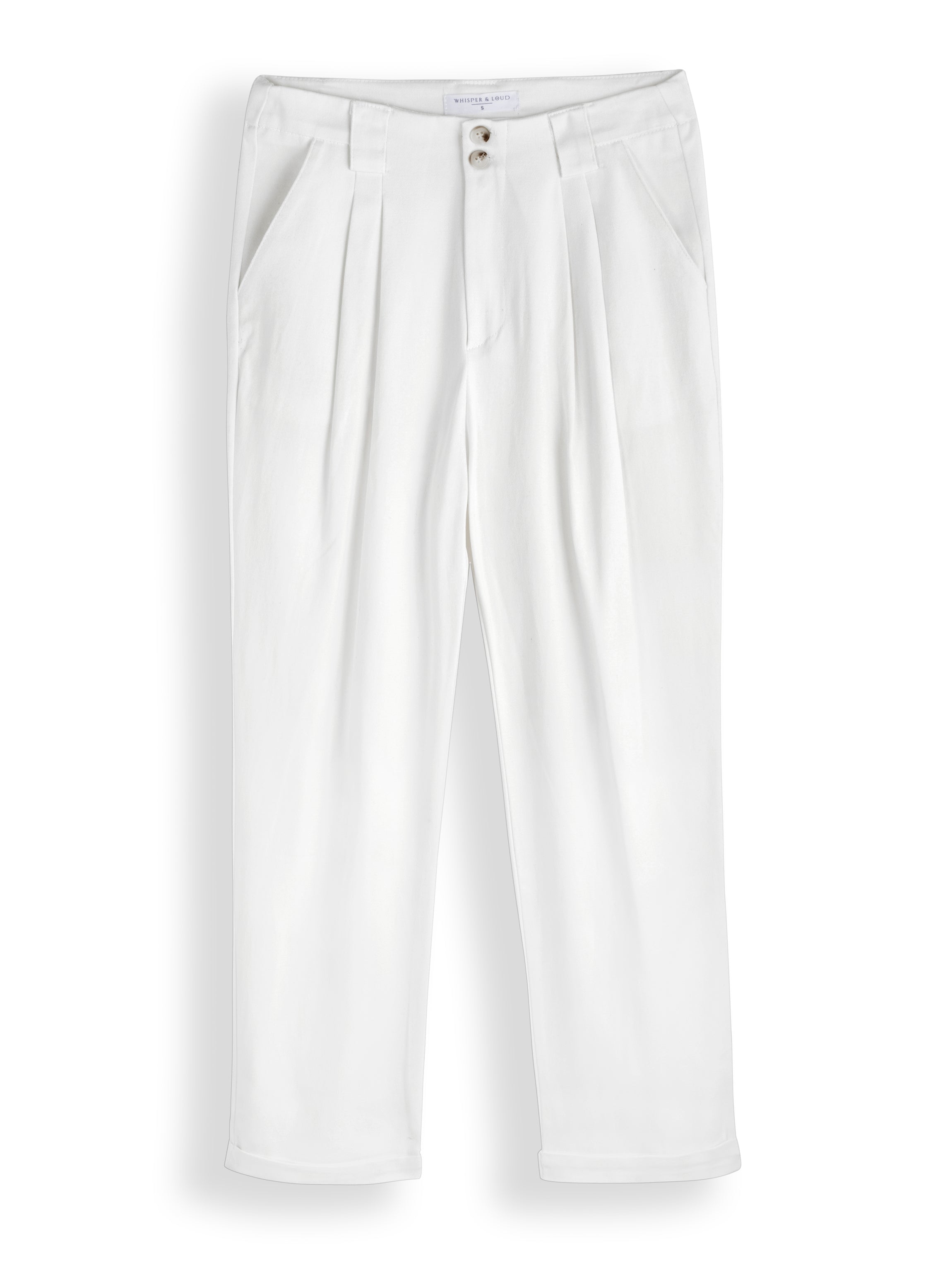 מכנסי כותנה שמנת