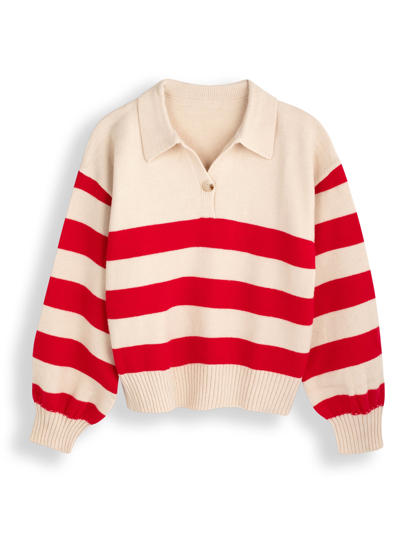 סוודר פולו פסים אן