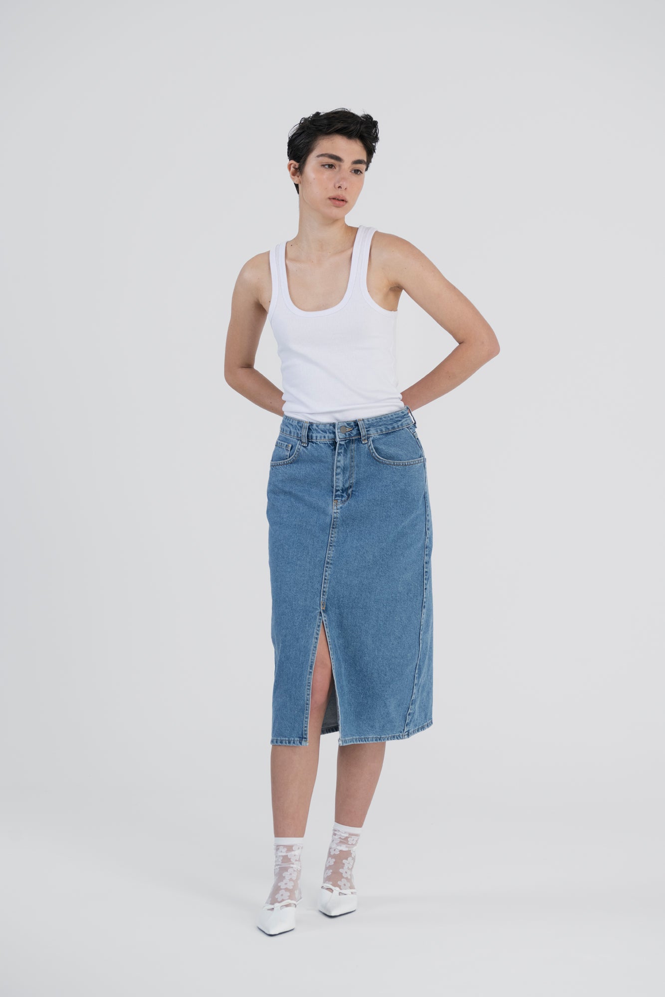 חצאית מידי ג'ינס אטלנטה