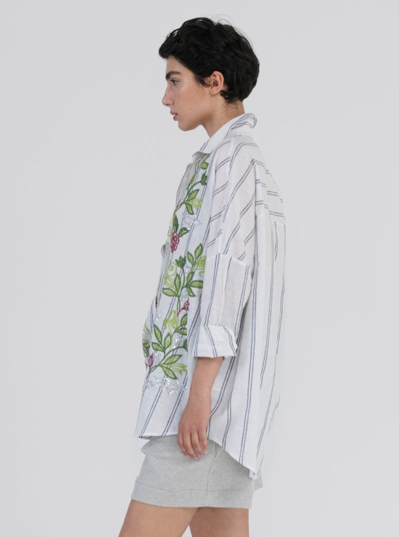 חולצת כותנה רקמות סיציליה