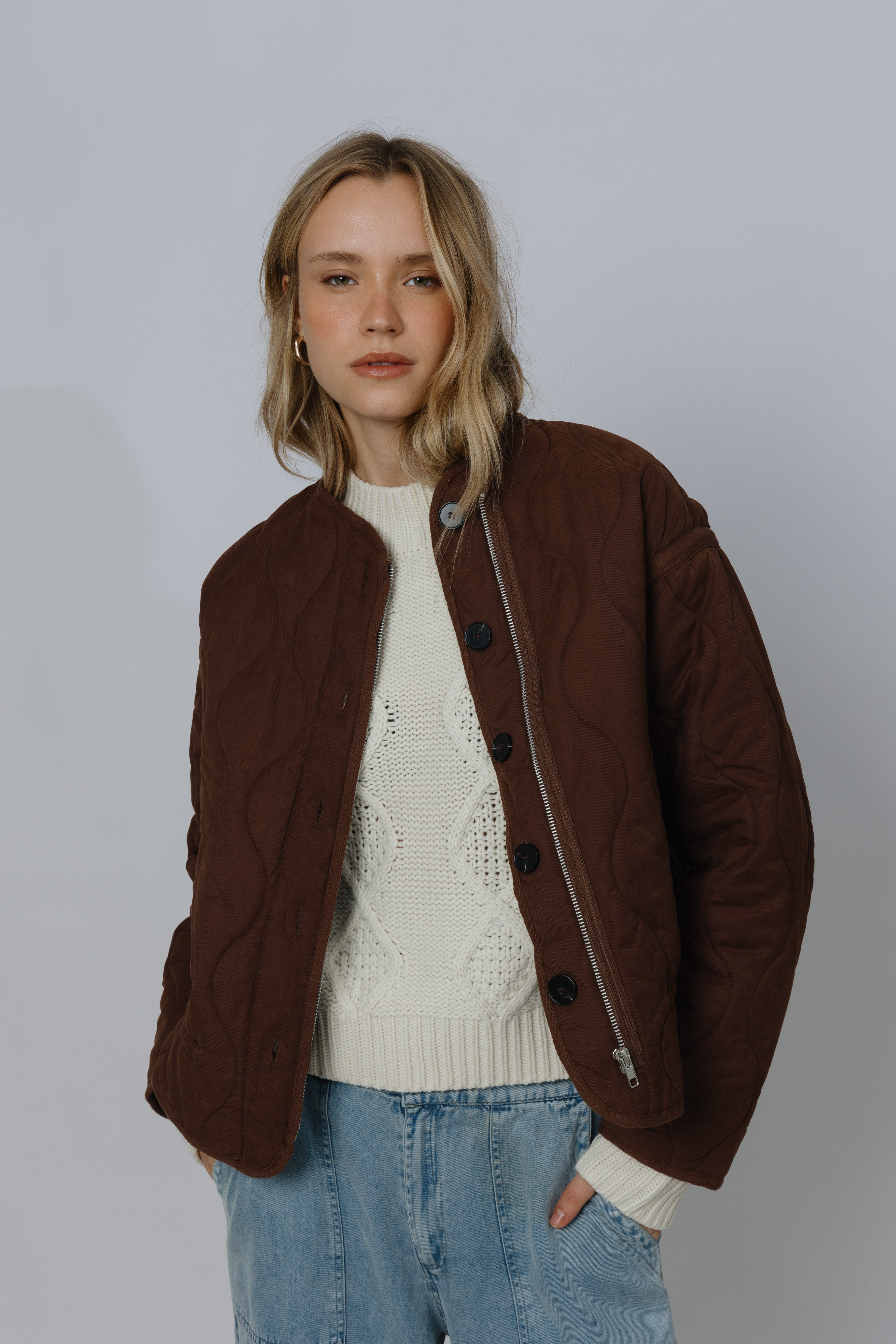 Lounge מעיל קל קווילט