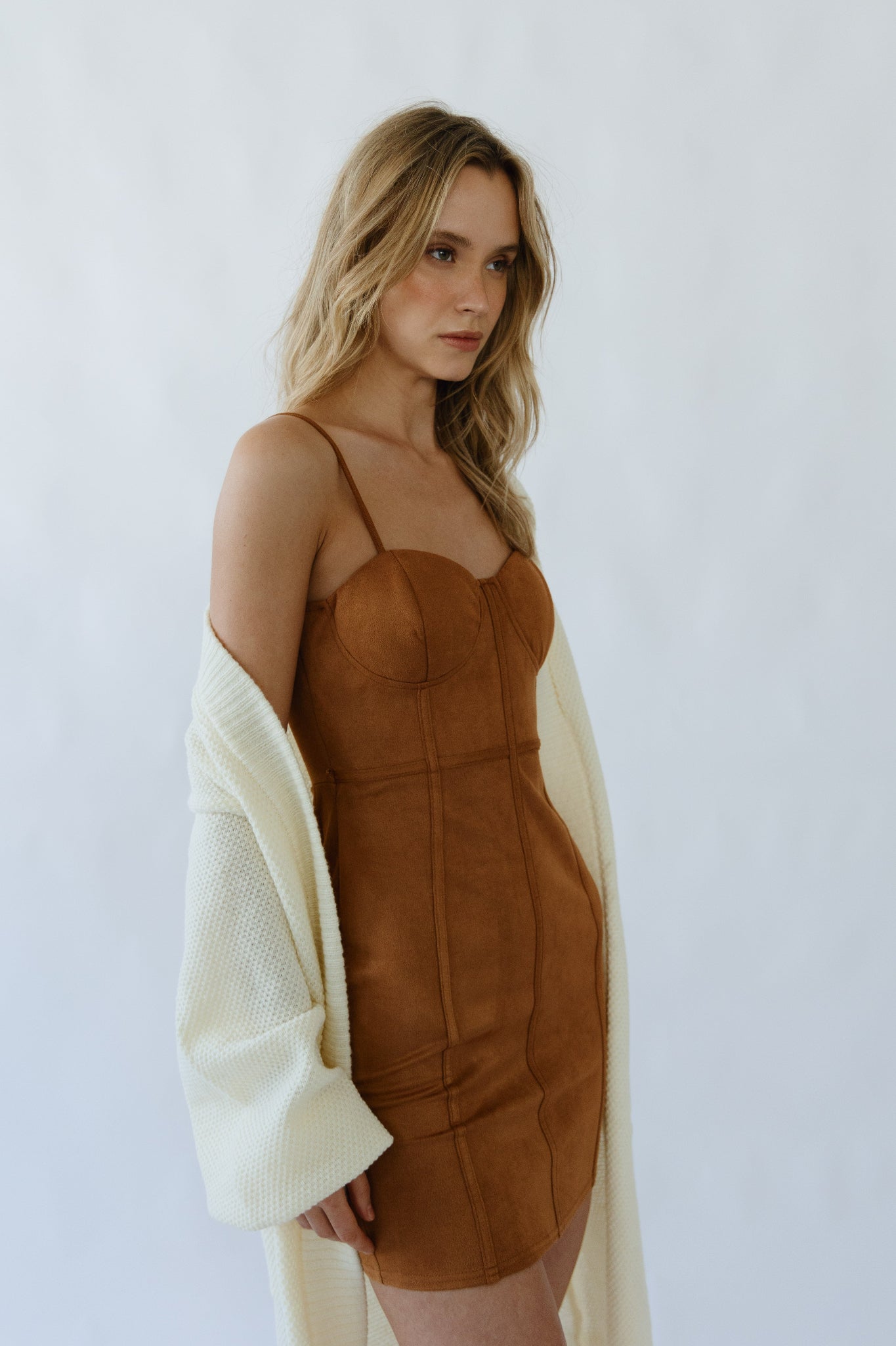 שמלת מיני זמש-טבעוני ARIZONA